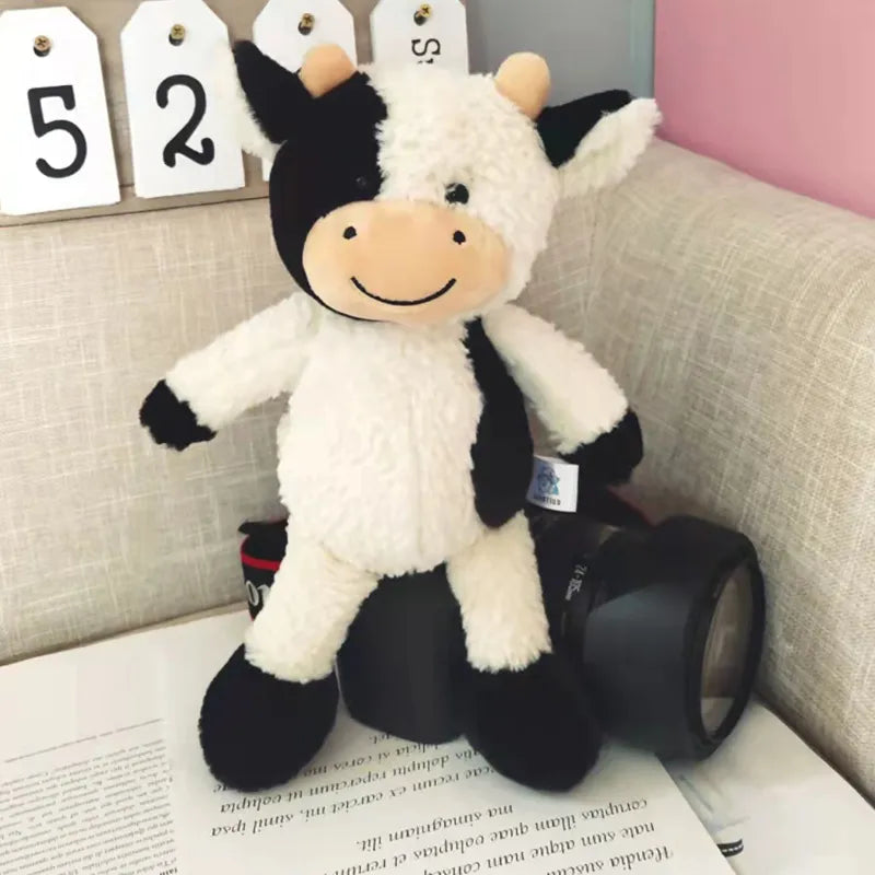 Soft Plushie Cow Toys 23/30cm Stuffed Animal Milk Cattle Dolls For Kids Appease Toy Cute Cow Nap Plush Pillow Gifts For Friends ShopOnlyDeal