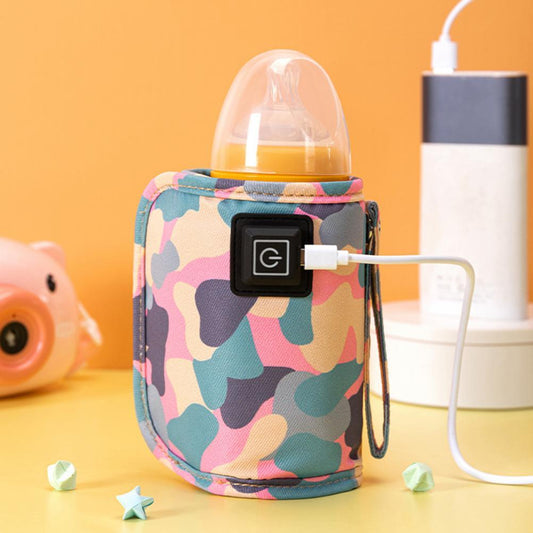 USB Milk Water Warmer Travel Stroller Insulated Bag Baby Nursing Bottle Heater Safe Kids Supplies for Outdoor Winter ShopOnlyDeal