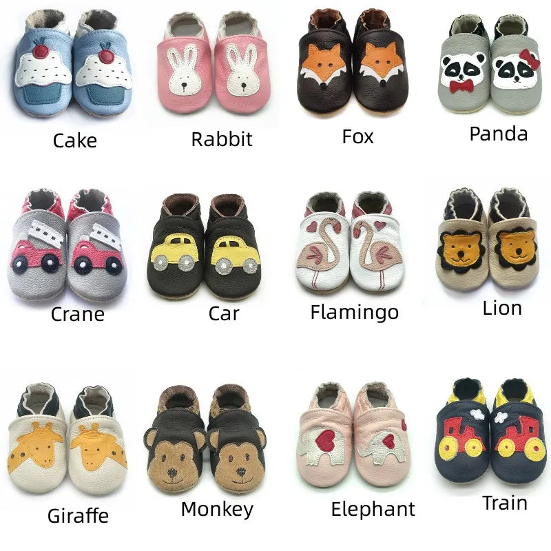 Baby Shoes Cow Leather Bebe Booties Soft Soles Non-Slip Footwear For Infant Toddler First Walkers Boys And Girls Slippers ShopOnlyDeal