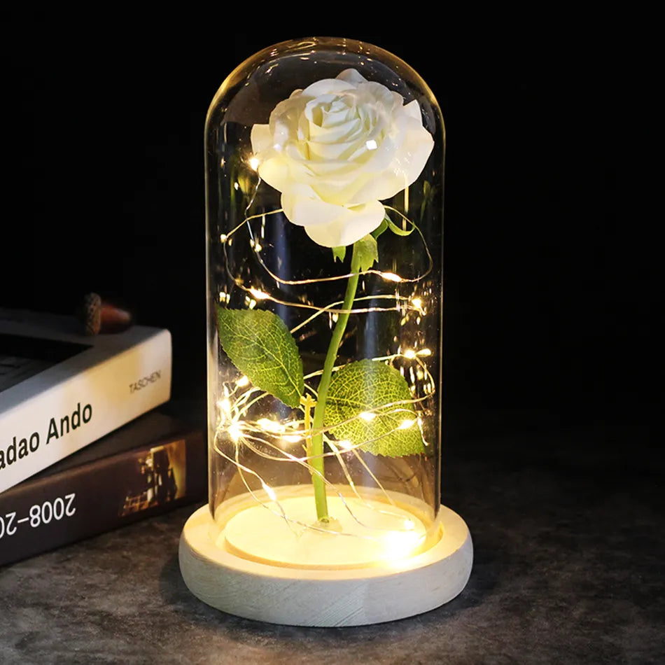 Galaxy Rose Artificial Flowers - Beauty and the Beast Rose Wedding Decor, Creative Valentine's Day and Mother's Gift 🌹✨💖 ShopOnlyDeal