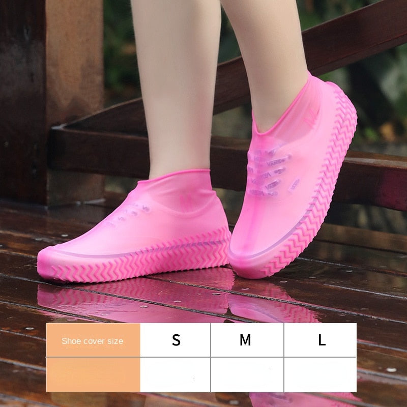 Silicone Waterproof Shoe Covers Rubber Rain Boot Overshoes Rainy Day Shoe Cover Reusable Non-Slip Rain Boots For Outdoor Use Shop911188098 Store