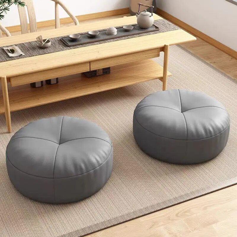 Japanese Cushion Simple Nappa Leather Lazy Person Tatami Futon Living Room Sofa Small Stool Balcony Bay Window Cushion ShopOnlyDeal