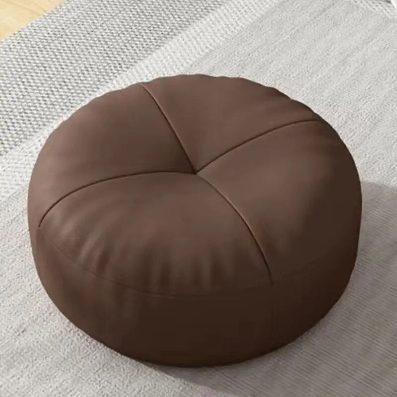 Japanese Cushion Simple Nappa Leather Lazy Person Tatami Futon Living Room Sofa Small Stool Balcony Bay Window Cushion ShopOnlyDeal