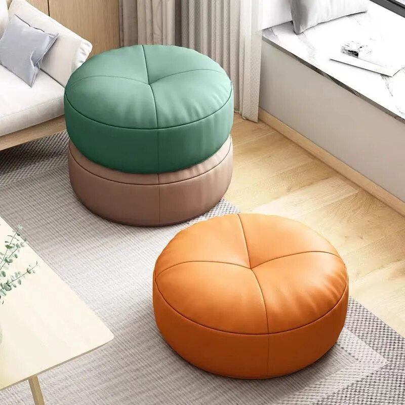 Japanese Cushion Simple Nappa Leather Lazy Person Tatami Futon Living Room Sofa Small Stool Balcony Bay Window Cushion ShopOnlyDeal