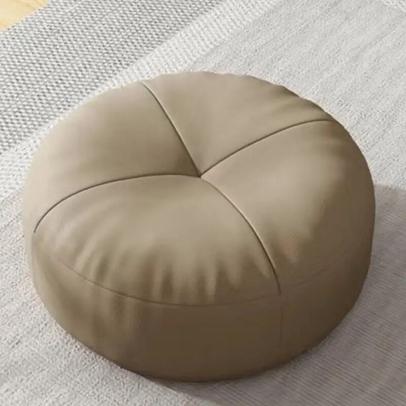 Japanese Cushion Simple Nappa Leather Lazy Person Tatami Futon Living Room Sofa Small Stool Balcony Bay Window Cushion ShopOnlyDeal