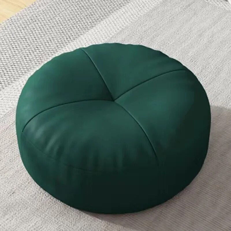 Japanese Cushion Simple Nappa Leather Lazy Person Tatami Futon Living Room Sofa Small Stool Balcony Bay Window Cushion ShopOnlyDeal