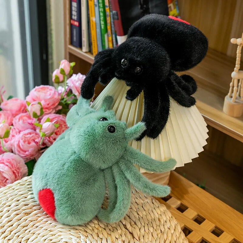 Simulation Black Spider Jumping Spider Doll Crawling Pet Doll Plush Cute Reptile Plush Toy Super Cute Doll ShopOnlyDeal