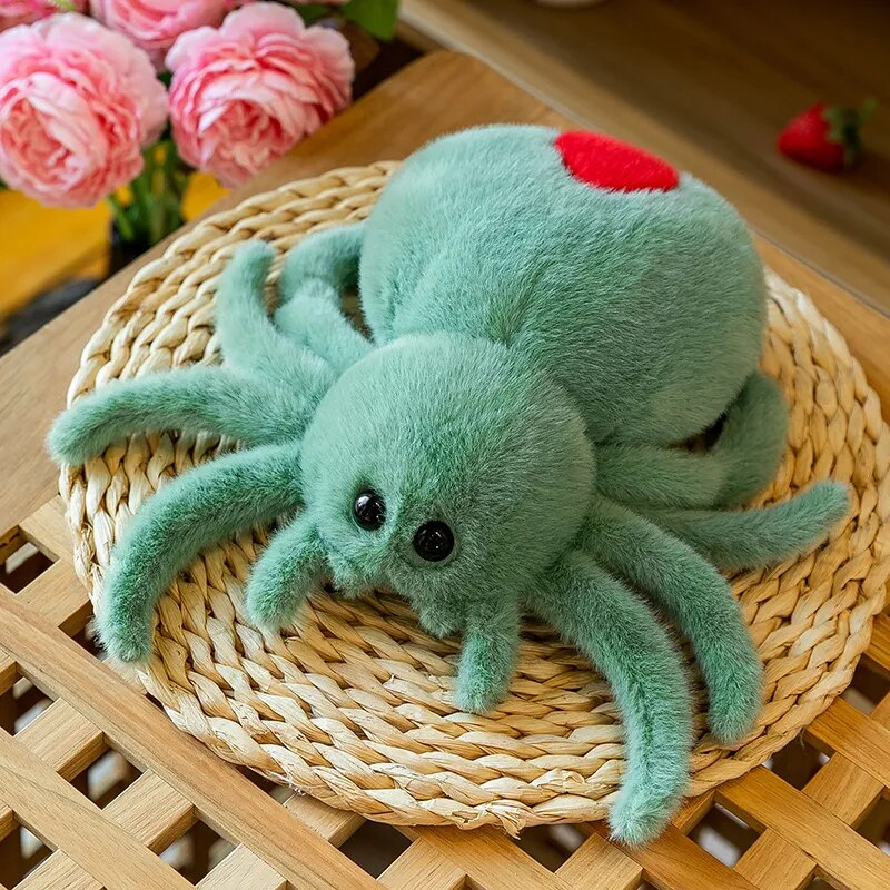 Simulation Black Spider Jumping Spider Doll Crawling Pet Doll Plush Cute Reptile Plush Toy Super Cute Doll ShopOnlyDeal