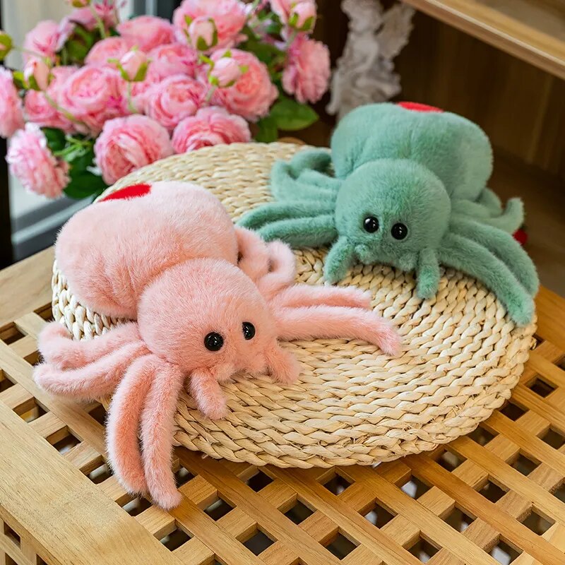 Simulation Black Spider Jumping Spider Doll Crawling Pet Doll Plush Cute Reptile Plush Toy Super Cute Doll ShopOnlyDeal