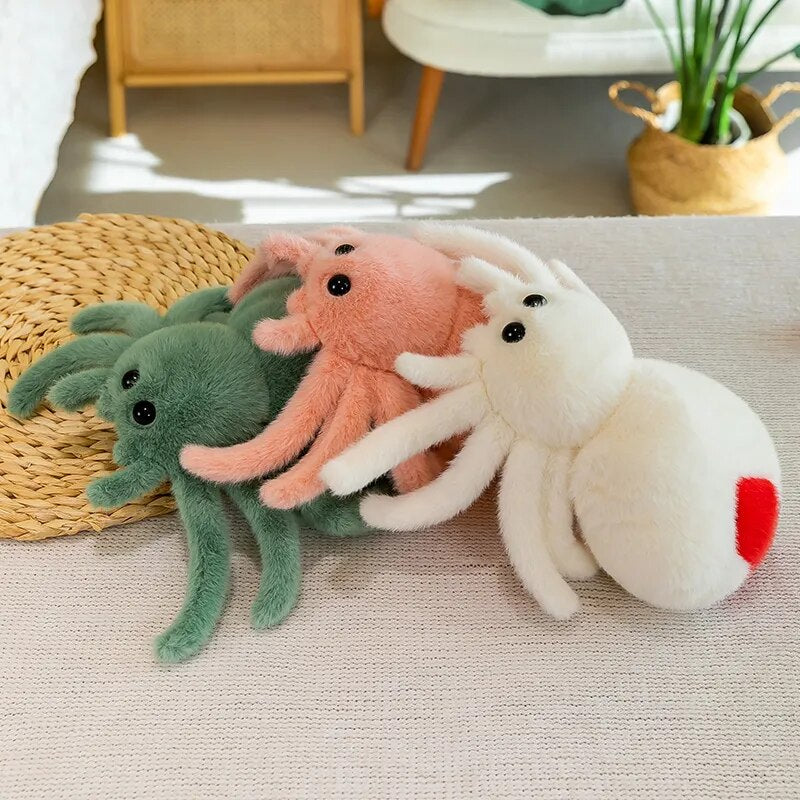 Simulation Black Spider Jumping Spider Doll Crawling Pet Doll Plush Cute Reptile Plush Toy Super Cute Doll ShopOnlyDeal