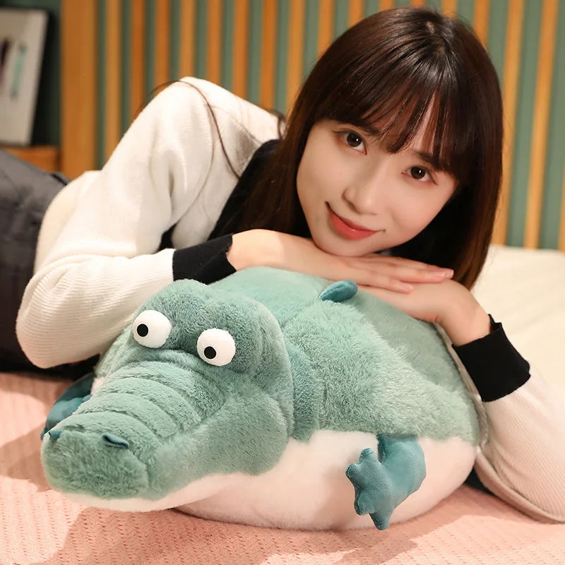 Simulation Fat Round Crocodile Puffer Fish Plush Toys: Lifelike Stuffed Animal Doll & Soft Pillow - Adorable Gift for Kids and Girls ShopOnlyDeal