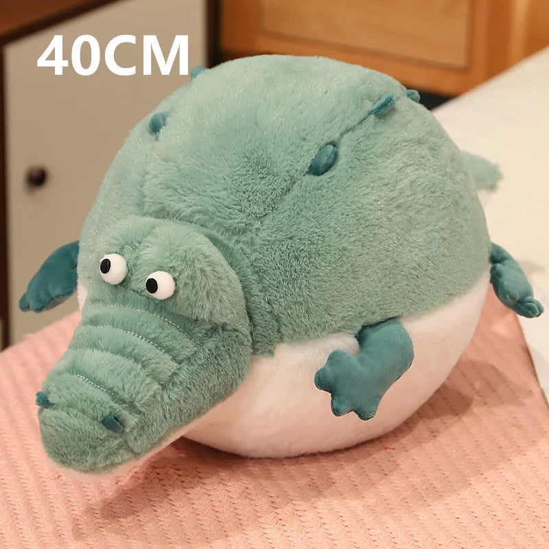 Simulation Fat Round Crocodile Puffer Fish Plush Toys: Lifelike Stuffed Animal Doll & Soft Pillow - Adorable Gift for Kids and Girls ShopOnlyDeal