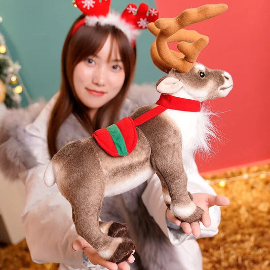 Simulation Reindeer Plush Toy Christmas Deer Plushies Doll Xmas Elk Soft Toys Merry Christmas New Year Decor Best Gifts for Kids ShopOnlyDeal