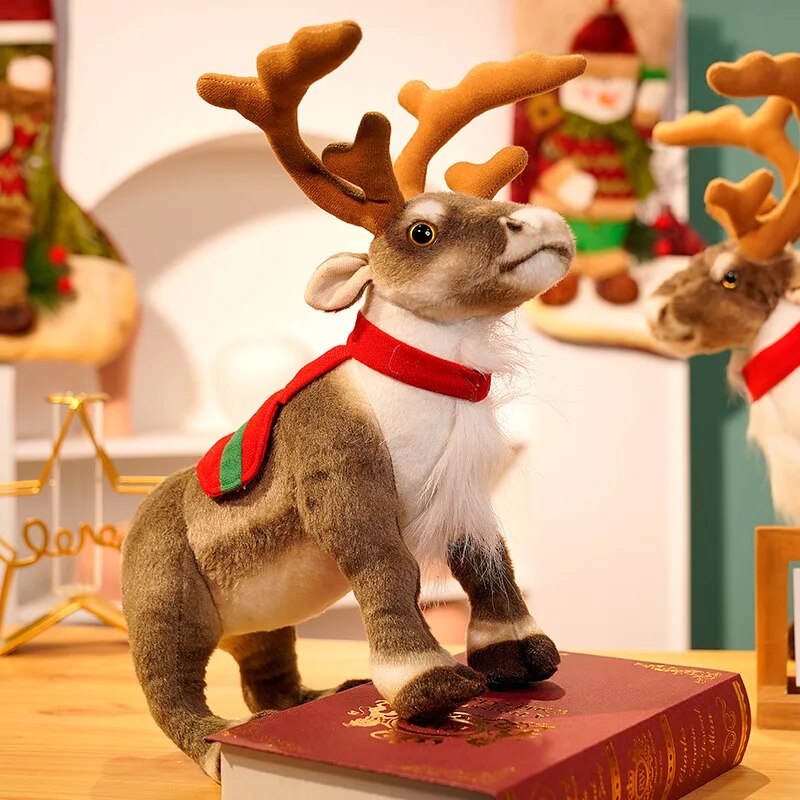 Simulation Reindeer Plush Toy Christmas Deer Plushies Doll Xmas Elk Soft Toys Merry Christmas New Year Decor Best Gifts for Kids ShopOnlyDeal