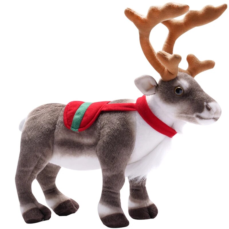 Simulation Reindeer Plush Toy Christmas Deer Plushies Doll Xmas Elk Soft Toys Merry Christmas New Year Decor Best Gifts for Kids ShopOnlyDeal