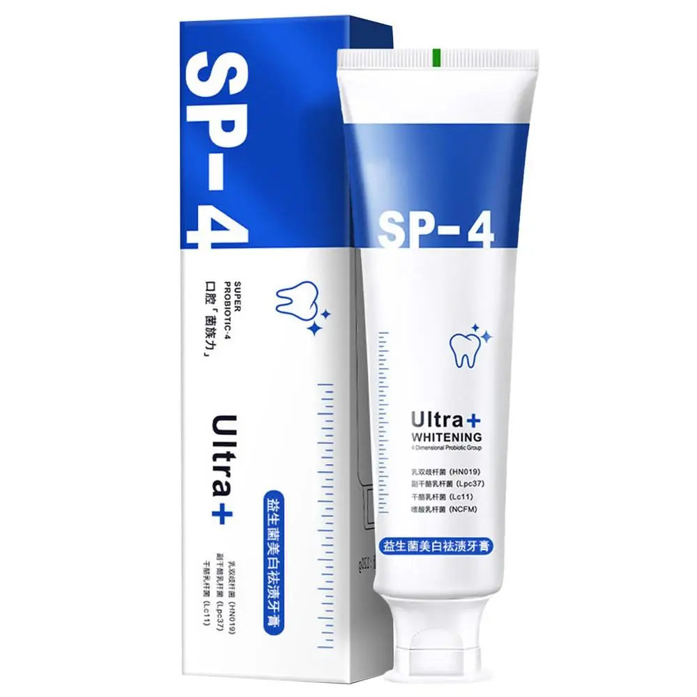 Sip-4 Probiotic Whitening Toothpaste Brightening & Stain Removing Sp-4 Probiotic Toothpaste Fresh Breath Teeth Whiten Toothpaste ShopOnlyDeal