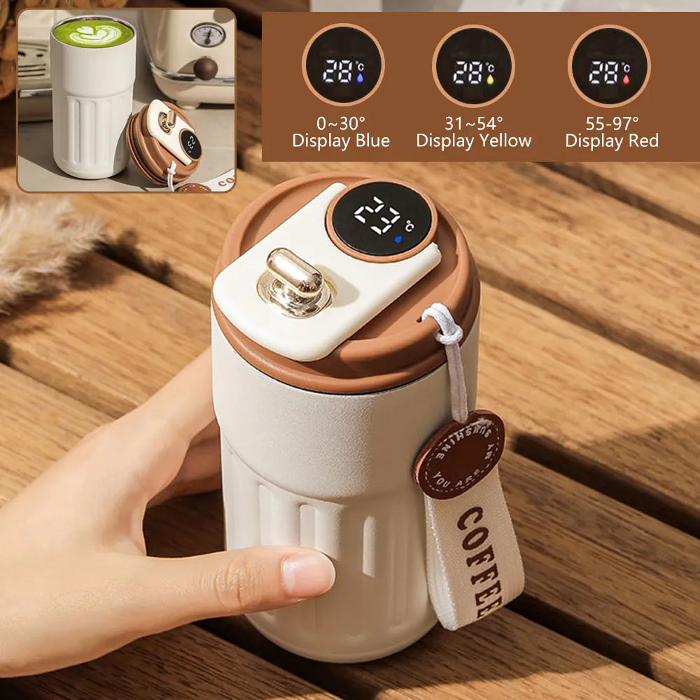 Smart Thermos Bottle LED Temperature Display Coffee Cup 316 Stainless Steel Tumbler Mug Portable Vacuum Flasks Thermoses ShopOnlyDeal