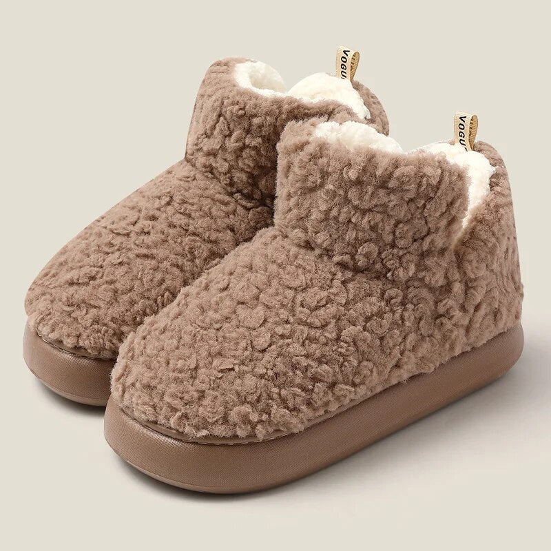 Snow Boots Women's 2023 New Winter New Faux Cashmere Lovers Shoes Warm Plush Boots Thickened Cotton Shoes Outdoors Men's ShopOnlyDeal