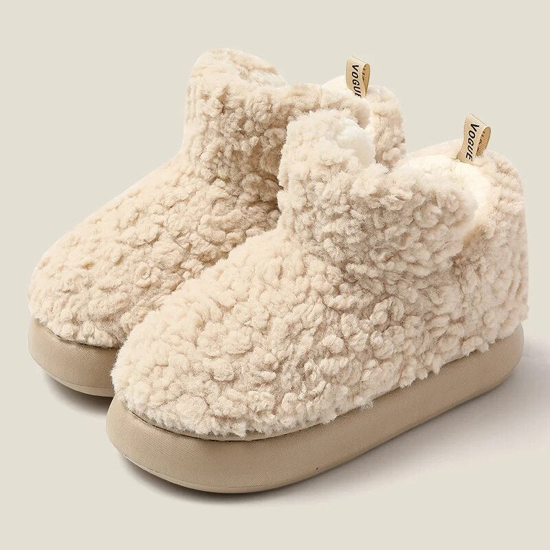 Snow Boots Women's 2023 New Winter New Faux Cashmere Lovers Shoes Warm Plush Boots Thickened Cotton Shoes Outdoors Men's ShopOnlyDeal