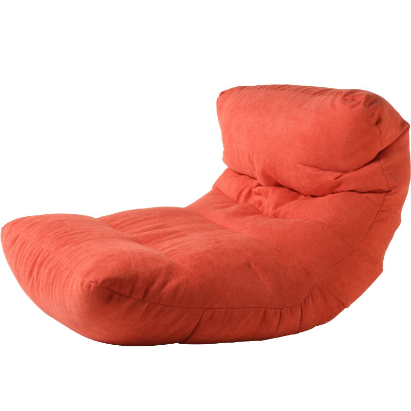 Sofas Cover Puff Chairs Without Filler Linen Cloth Lounger Seat Bean Bag Pouf Puff Couch Tatami Pouf Salon Puff Lazy Bean Bag Easy Choice Official Store