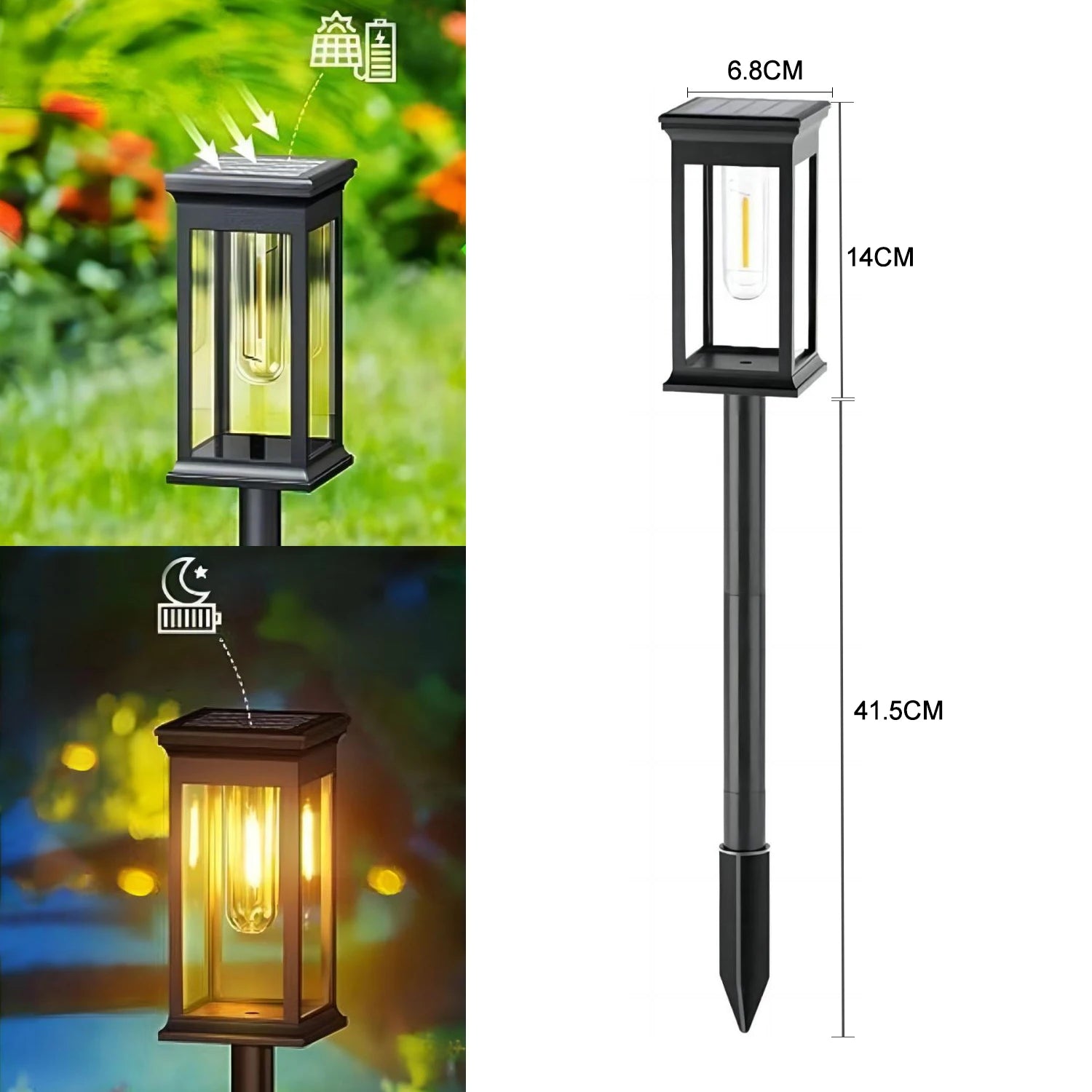 Solar Pathway Lights Outdoor - Waterproof Landscape Lights for Walkway Driveway Lawn Patio Garden Decor ShopOnlyDeal