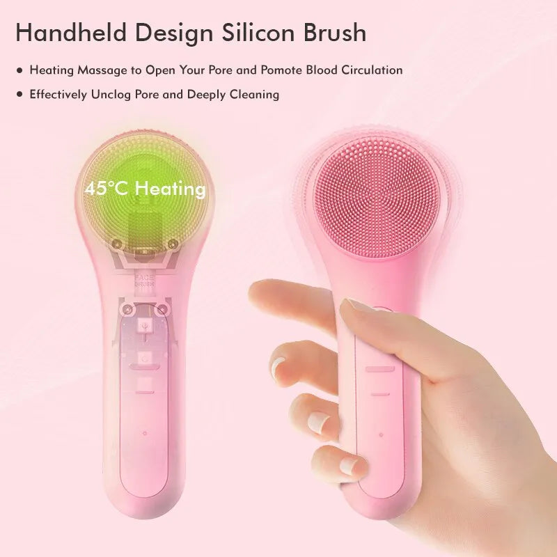 Sonic Facial Cleansing Brush Waterproof Electric Face Cleansing Brush Device for Deep Cleaning Cutesliving Store