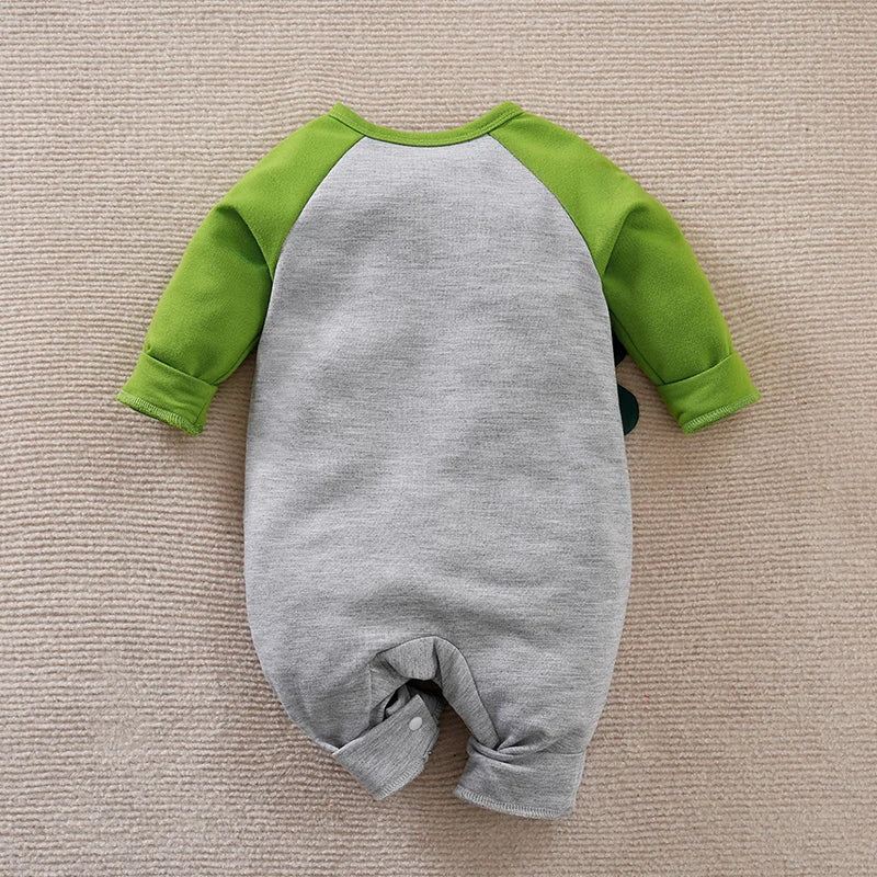 Spring And Autumn Boys And Girls Cute Cartoon Dinosaur 3d Printing  Comfortable Casual Baby Bodysuit ShopOnlyDeal