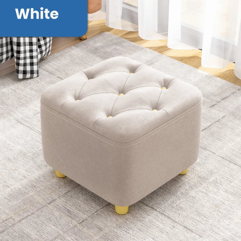 Ottoman Stool Furniture Square Soft Stool Sofa Stools Change Shoes At The Door Multifunction Household Ottoman Modern Simple Round Stool ShopOnlyDeal