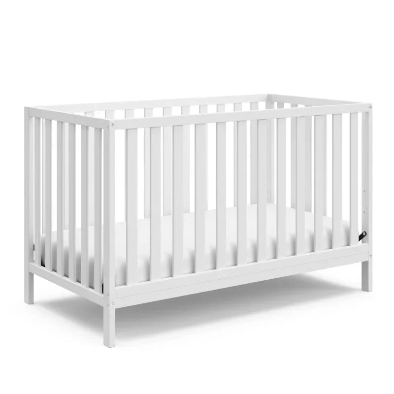 Metal Toddler Bed Sunset 4 in 1 Convertible Baby Crib, White Bed Frame For Children ShopOnlyDeal