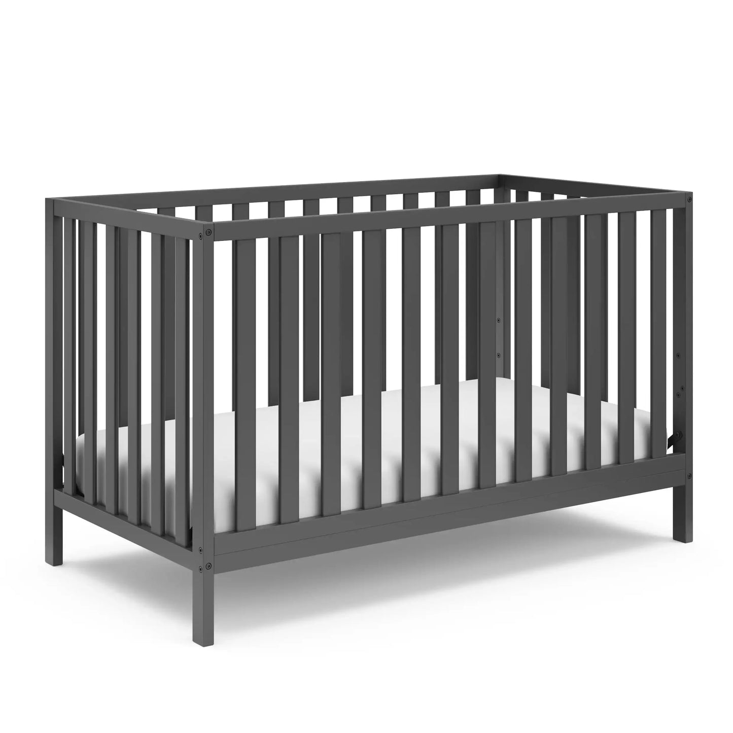 Metal Toddler Bed Sunset 4 in 1 Convertible Baby Crib, White Bed Frame For Children ShopOnlyDeal