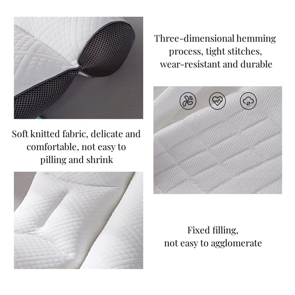 Super Ergonomic Pillow 40*60cm Memory Cotton Orthopedic Pillow Slow Rebound Sleeping Pillows Ergonomic Relax Cervical For Adult ShopOnlyDeal