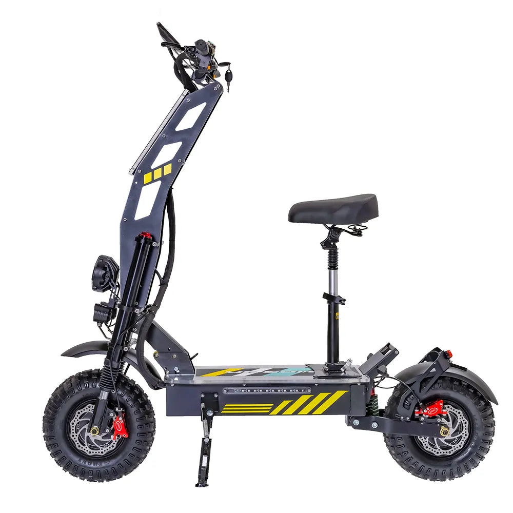 Experience Extreme Off-Road Thrills with the T116 Plus 14" Electric Scooter - Dual 4000W Motors, 8000W Power, 60V 40AH Battery, Speeds up to 80KM/H, and a Massive 200KG Max Load Capacity - Equipped with Hydraulic Brake for Ultimate Control! ShopOnlyDeal