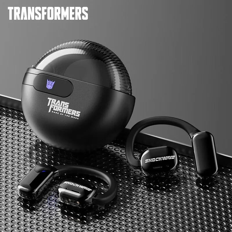 TRANSFORMERS TF-T09 New Ear Hook Wireless Headphones  Long Battery Life Headset Bluetooth 5.3 Earphones Sports Gaming Earbuds ShopOnlyDeal