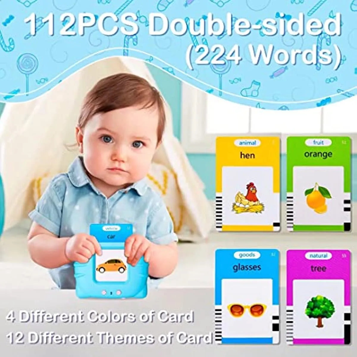 Talking Flash Cards Early Educational Toys  Baby Boys Girls Preschool Learning Reading Machine  Interactive Gift ShopOnlyDeal