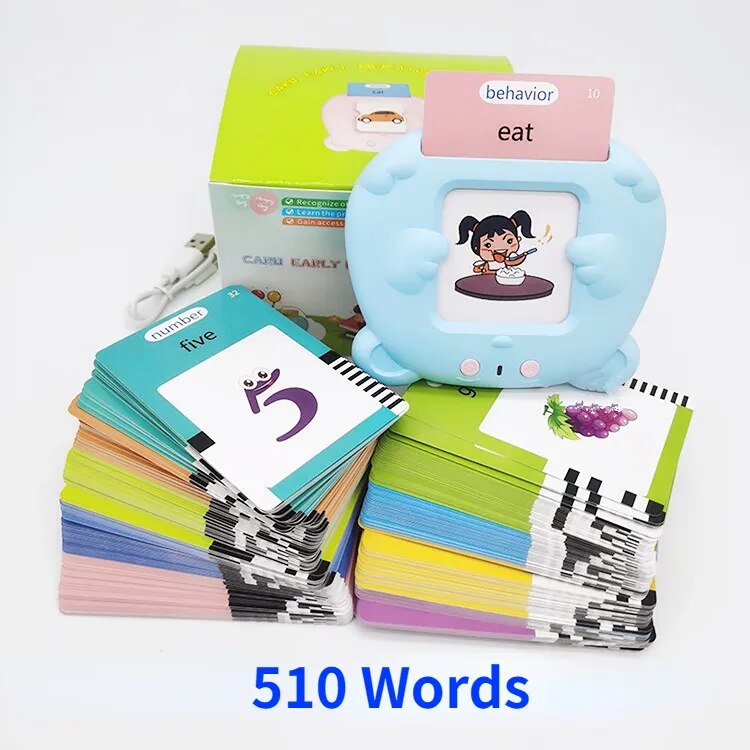 Talking Flash Cards Early Educational Toys  Baby Boys Girls Preschool Learning Reading Machine  Interactive Gift ShopOnlyDeal