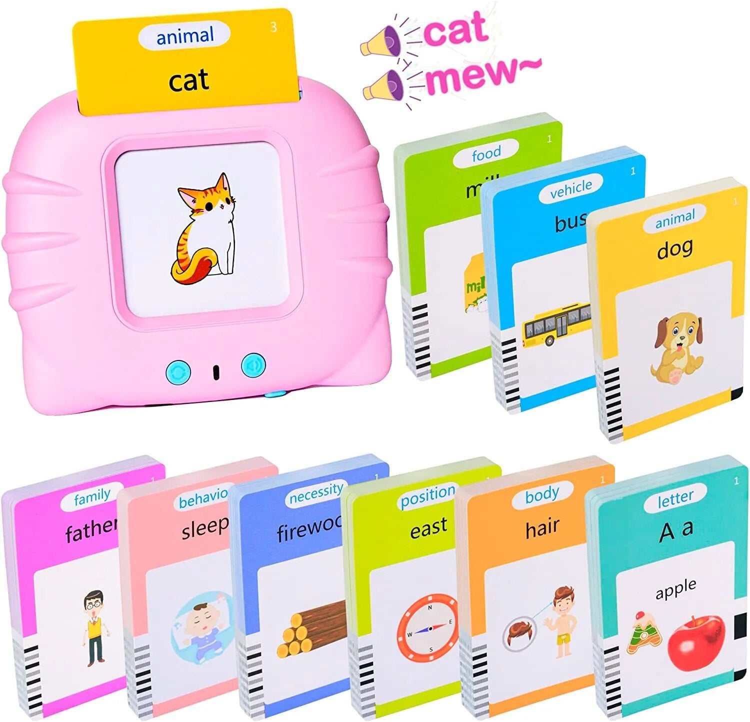 Talking Flash Cards Early Educational Toys  Baby Boys Girls Preschool Learning Reading Machine  Interactive Gift ShopOnlyDeal