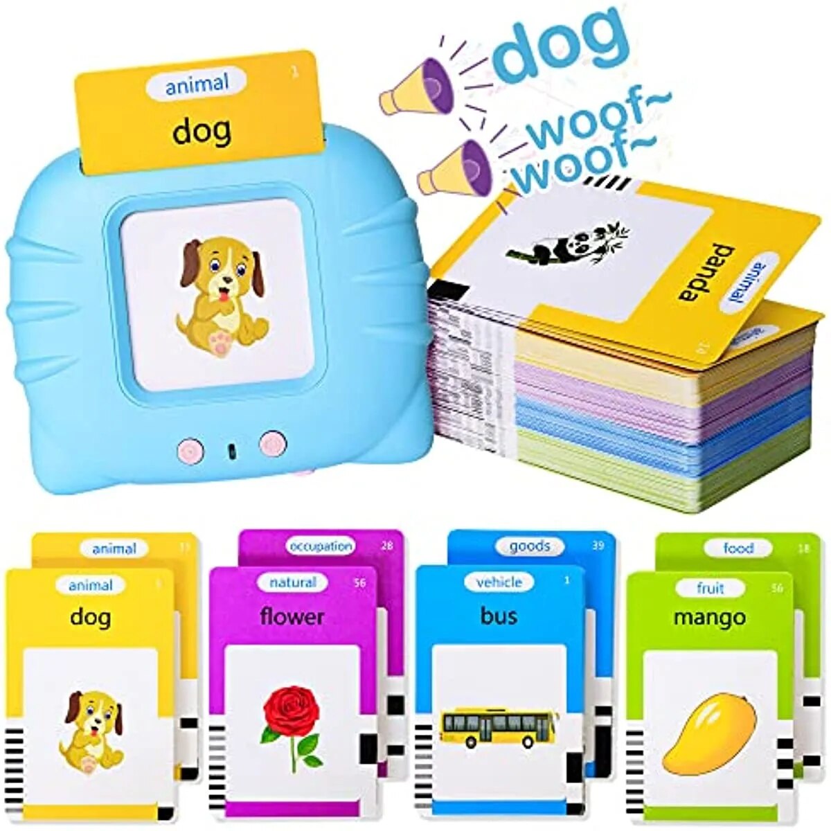 Talking Flash Cards Early Educational Toys  Baby Boys Girls Preschool Learning Reading Machine  Interactive Gift ShopOnlyDeal