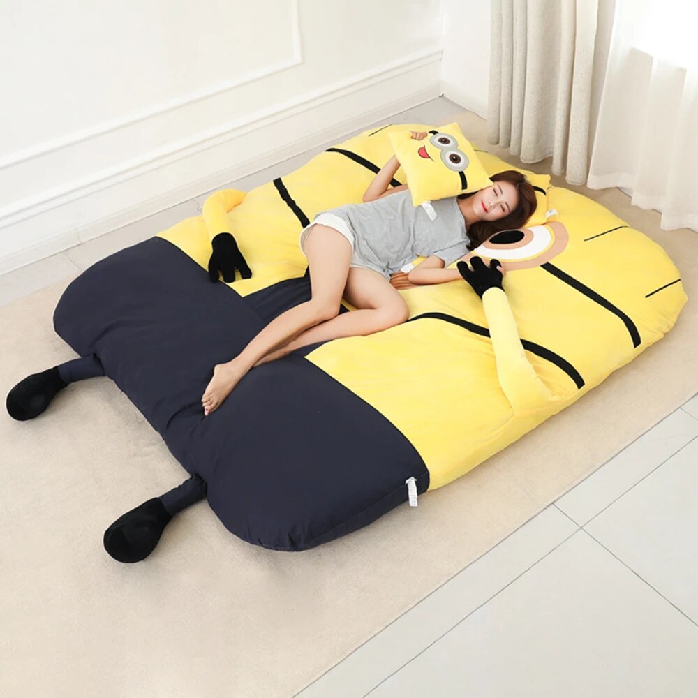 Tatami Mattress Cartoon Children Lazy Sofa Bed Folding Bedroom Single Floor Double Thicken Sleeping Mat Bean Bag Sofa Cushion ShopOnlyDeal