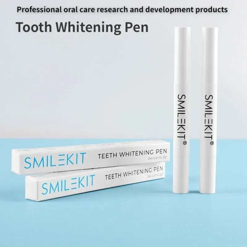 Teeth Whitening Pen Oral Care Cleaning White Bright Gel Remove Stains Yellow Plaque Freshens Breath Mouth Tooth Brushing Essence ShopOnlyDeal