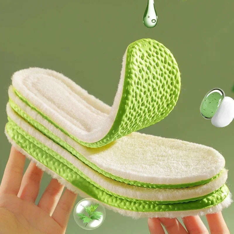 Thermostatic Thermal Insoles Women Men Winter Warm Self-heating Plush Shoe Pads Soft Thicken Feet Care Arch Support Inserts Shop1102140750 Store