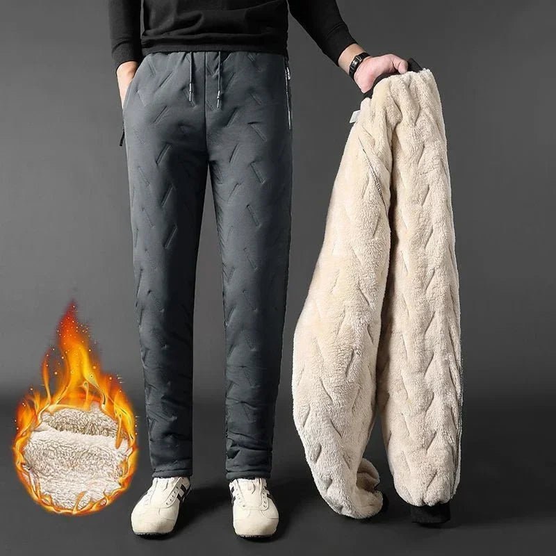 Thicken Winter Warm Down Pants White Duck Down Padded Men Joggers Sportswear Sweatpants Thermal Down Trousers Lovers XL-5XL ShopOnlyDeal