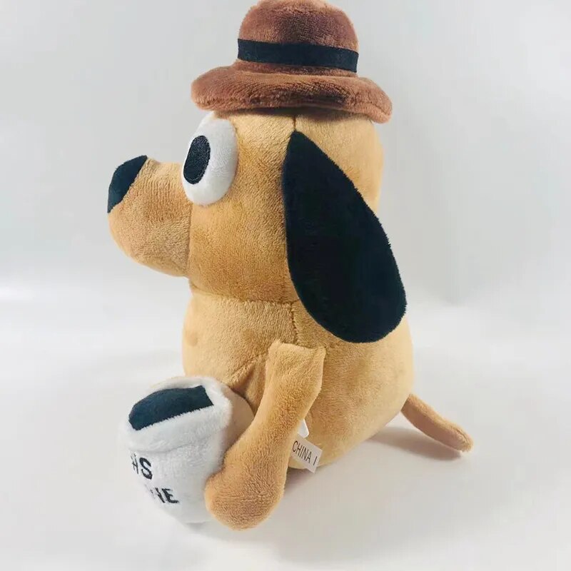 This Is Fine Meme Coffee Dog Plush Toy Soft Stuffed Doll Stuffed Plush Animals Kids Toy Gift for Children Boy Birthday ShopOnlyDeal