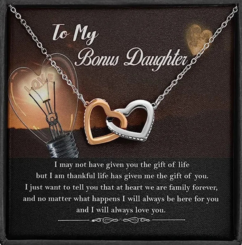 Christmas Gifts To My Daughter Gitf Mother Girls Stainless Steel Necklace With Normal Gift Box ShopOnlyDeal