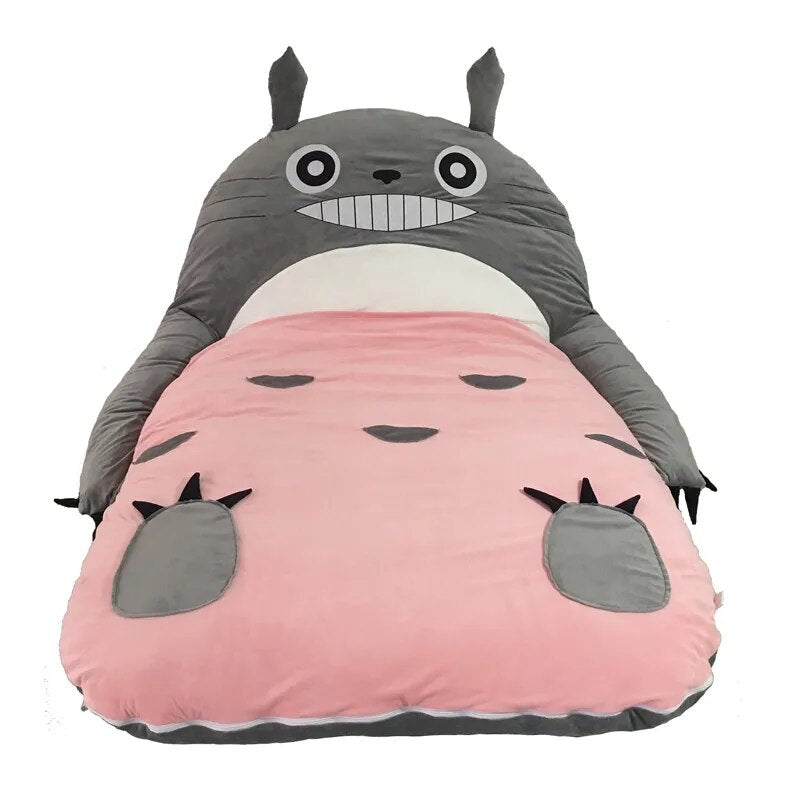 Totoro lazy mattress cartoon cute cushion tatami single double removable lazy sofa mattress bedroom floor sleeping pad mats GraspDream Online Store