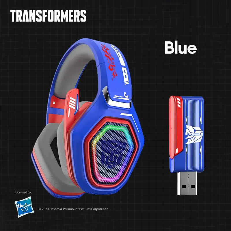 Transformers TF-G01 Gaming Headphones Bluetooth 5.3 Wired Headset Low Latency RGB Headphones with Mic Sport Earphones 500mAh ShopOnlyDeal