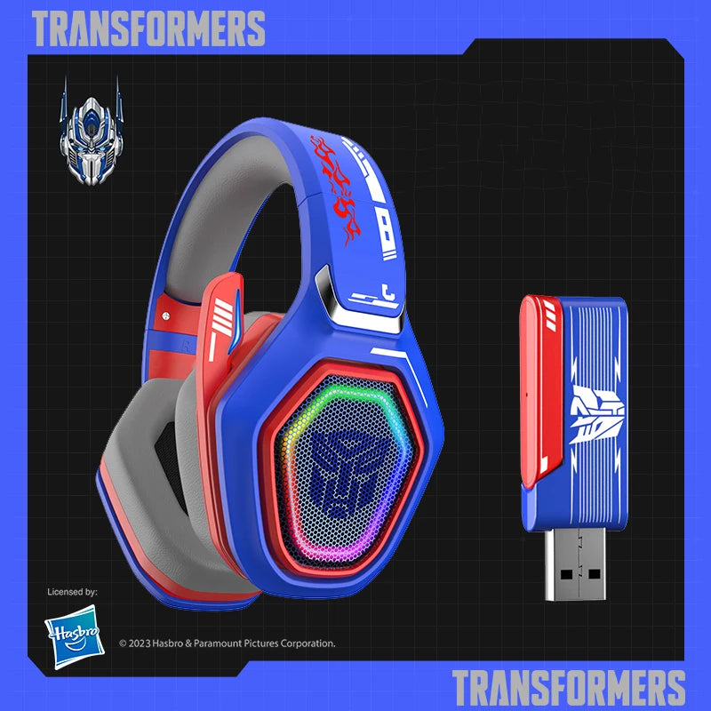 Transformers TF-G01 Gaming Headphones RGB Earbuds 33H Battery Life Bluetooth 5.3 Wired Headset HIFI Sport Earphones with Mic ShopOnlyDeal