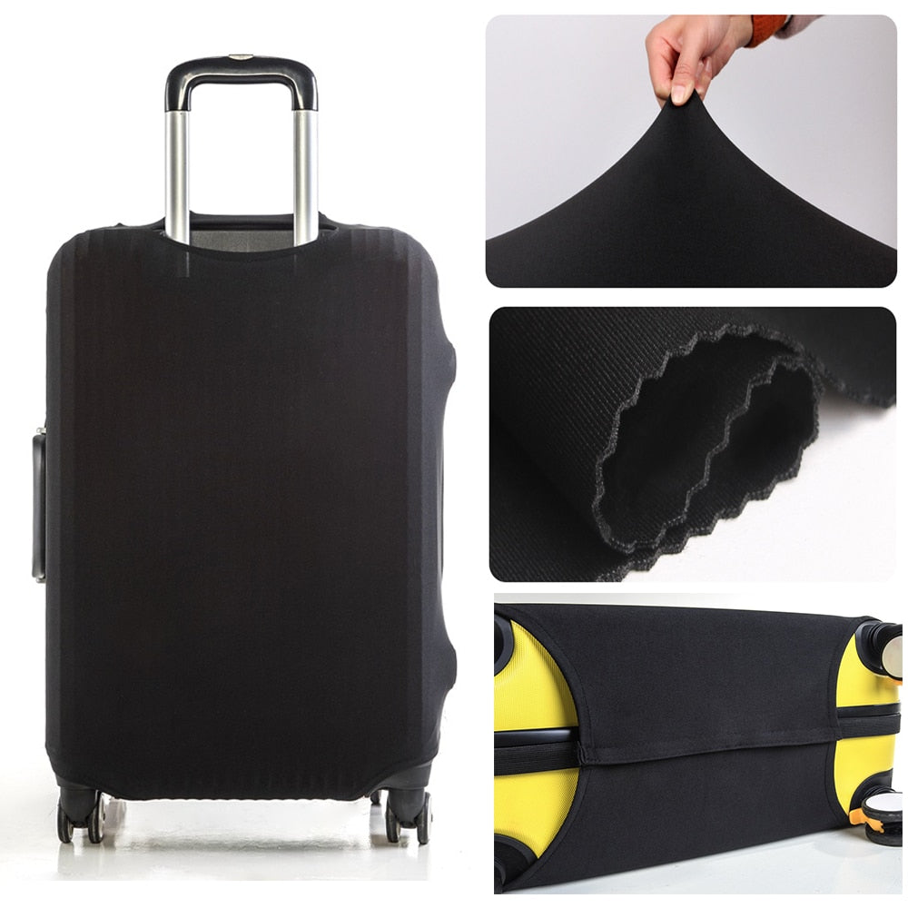 Travel Suitcase Protective Cover Luggage Case Footprints Printed Travel Accessories Elastic Dust Cover Apply To 18-28 Suitcase Wezndes Clothes Store