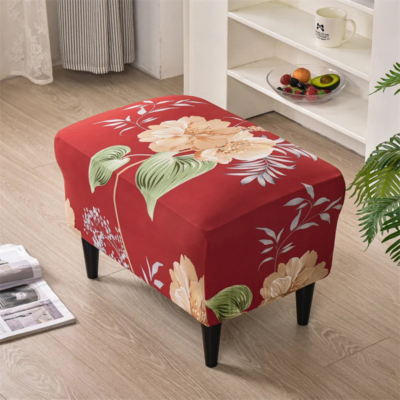 Armchair Covers Tropical Plants Wing Chair Cover Stretch Spandex Sofa Cover Europe Relax Sofa Slipcover With Seat Cushion Covers ModernLifeShow Store