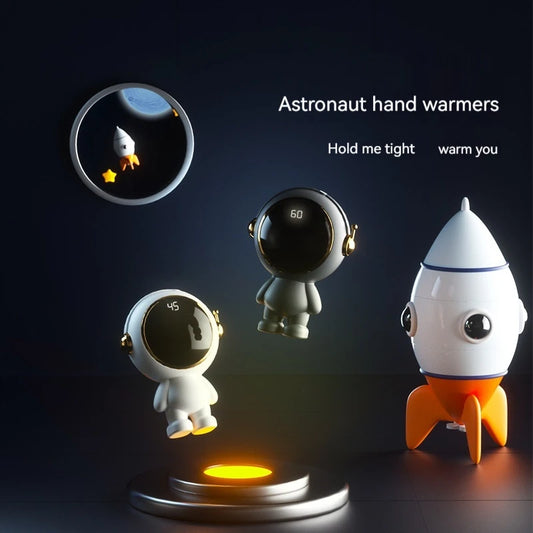 USB Astronaut Warmth Hands Rechargeable Cute Electronic Heater 2-speed Temperature Control Portable Best Gift for Winter ShopOnlyDeal