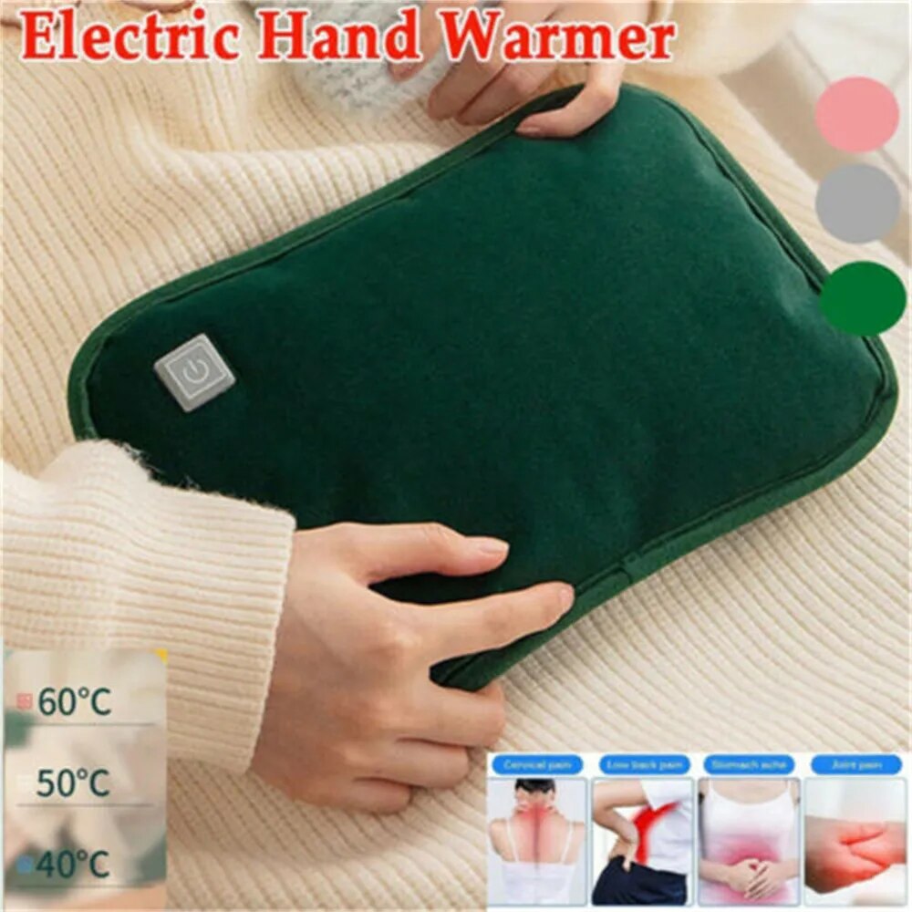 USB Charging Hand Warmer Cold-Proof Electric Heating Pad Flannel Graphene Heat Explosion-Proof Warm Bag Winter Sleeping Pillow ShopOnlyDeal